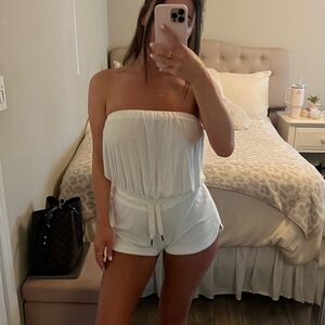 Never been worn, Vici white terry cloth romper! Size S